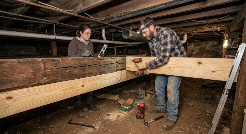 House Beam Repair in Wilmington, NC