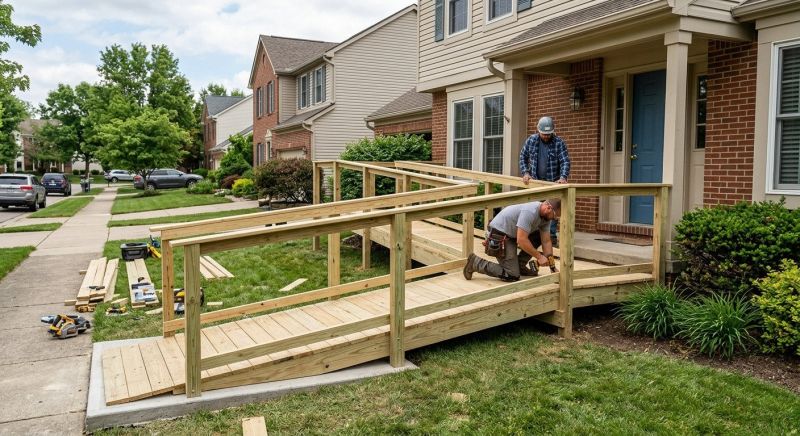 Porch Ramp Installation in Wilmington, NC